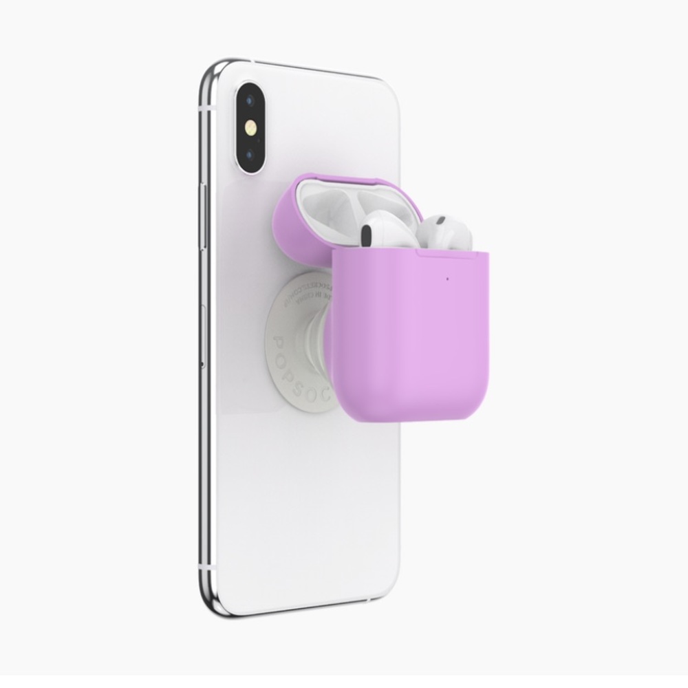 NIB pop grip air pods holder by PopSockets in purple